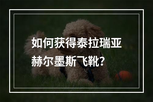 如何获得泰拉瑞亚赫尔墨斯飞靴？