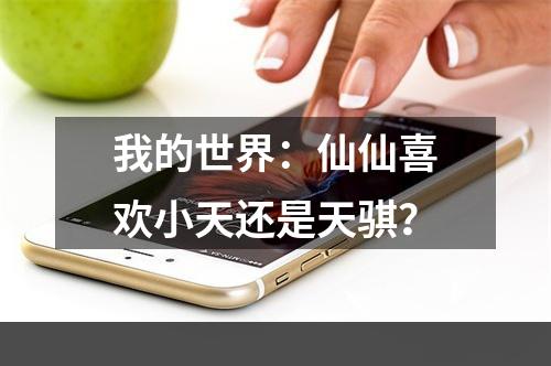 我的世界：仙仙喜欢小天还是天骐？