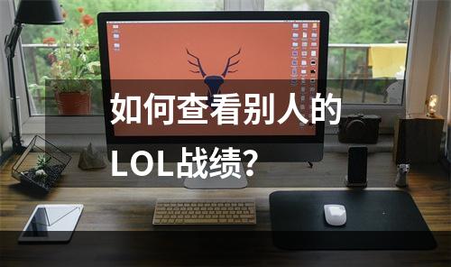 如何查看别人的LOL战绩？