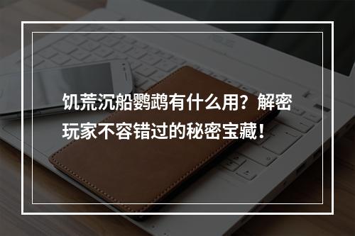 饥荒沉船鹦鹉有什么用？解密玩家不容错过的秘密宝藏！