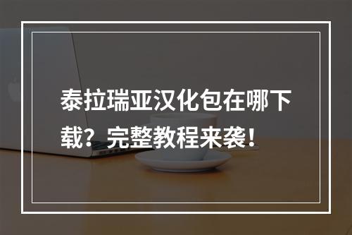 泰拉瑞亚汉化包在哪下载？完整教程来袭！