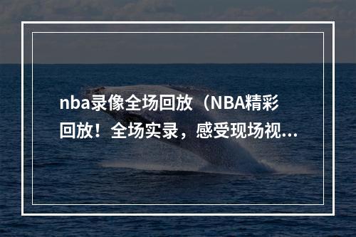 nba录像全场回放（NBA精彩回放！全场实录，感受现场视觉盛宴！）