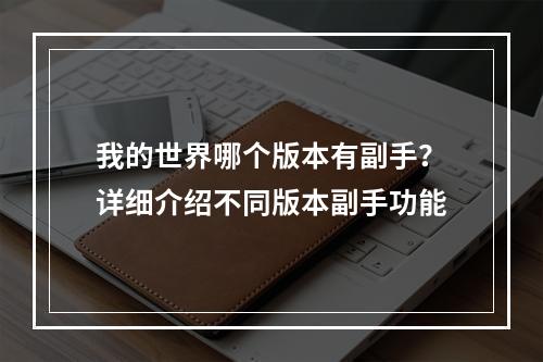 我的世界哪个版本有副手？详细介绍不同版本副手功能