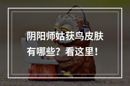 阴阳师姑获鸟皮肤有哪些？看这里！