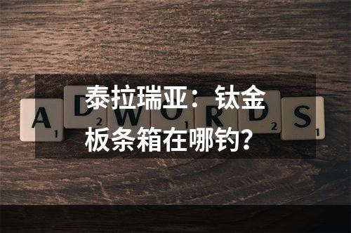 泰拉瑞亚：钛金板条箱在哪钓？