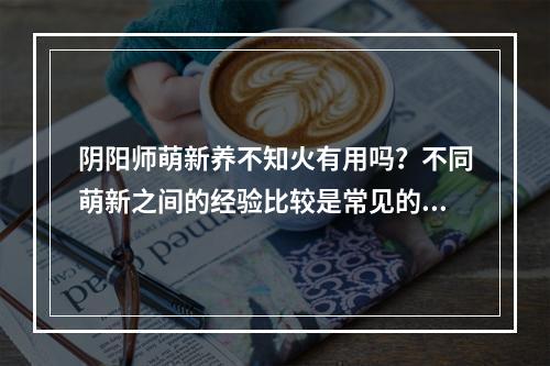 阴阳师萌新养不知火有用吗？不同萌新之间的经验比较是常见的，那么让我们来探讨一下，阴阳师中养不知火有没