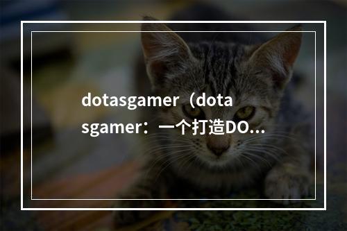 dotasgamer（dotasgamer：一个打造DOTA2玩家社区的平台）