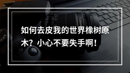 如何去皮我的世界橡树原木？小心不要失手啊！