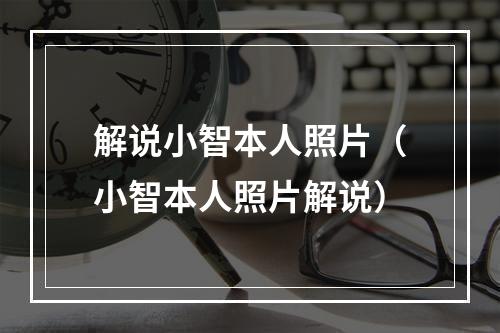 解说小智本人照片（小智本人照片解说）