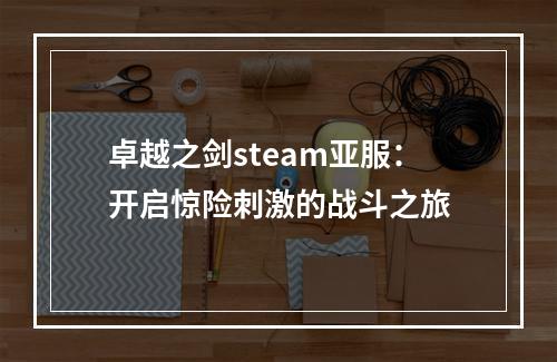 卓越之剑steam亚服：开启惊险刺激的战斗之旅