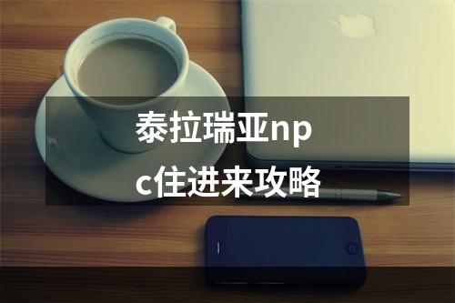 泰拉瑞亚npc住进来攻略