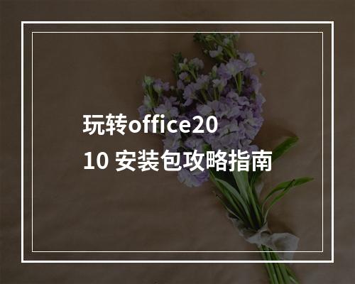 玩转office2010 安装包攻略指南