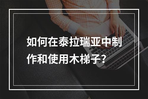 如何在泰拉瑞亚中制作和使用木梯子？