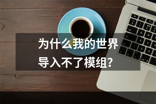 为什么我的世界导入不了模组？