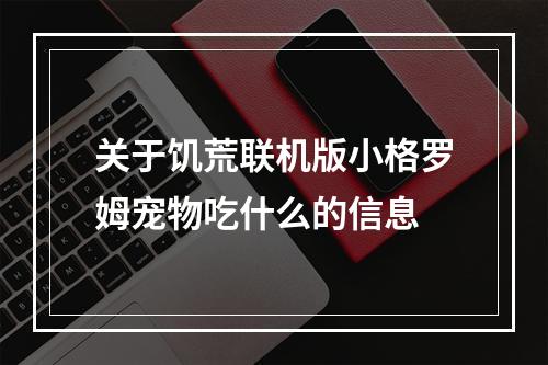 关于饥荒联机版小格罗姆宠物吃什么的信息