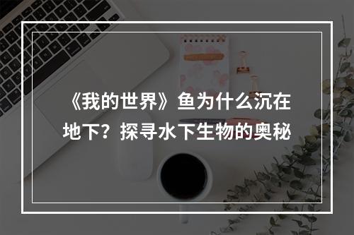 《我的世界》鱼为什么沉在地下？探寻水下生物的奥秘