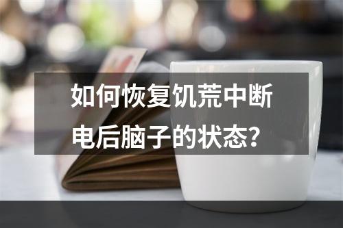 如何恢复饥荒中断电后脑子的状态？