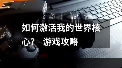 如何激活我的世界核心？  游戏攻略