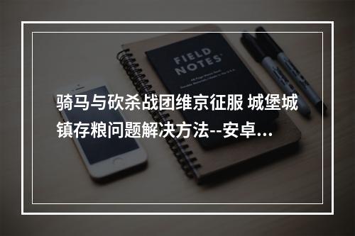 骑马与砍杀战团维京征服 城堡城镇存粮问题解决方法--安卓攻略网