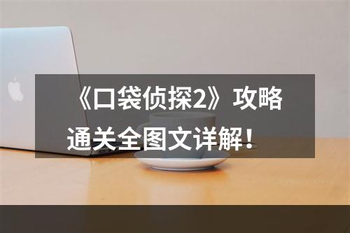 《口袋侦探2》攻略通关全图文详解！