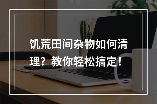 饥荒田间杂物如何清理？教你轻松搞定！