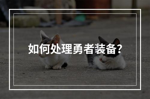 如何处理勇者装备？