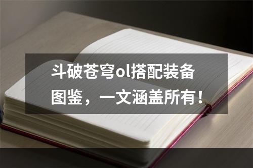 斗破苍穹ol搭配装备图鉴，一文涵盖所有！