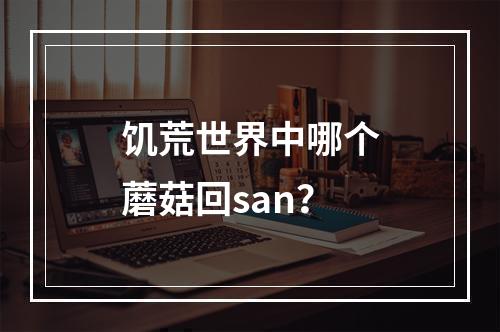 饥荒世界中哪个蘑菇回san？