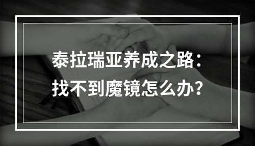 泰拉瑞亚养成之路：找不到魔镜怎么办？