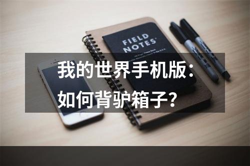 我的世界手机版：如何背驴箱子？