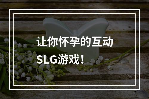 让你怀孕的互动SLG游戏！