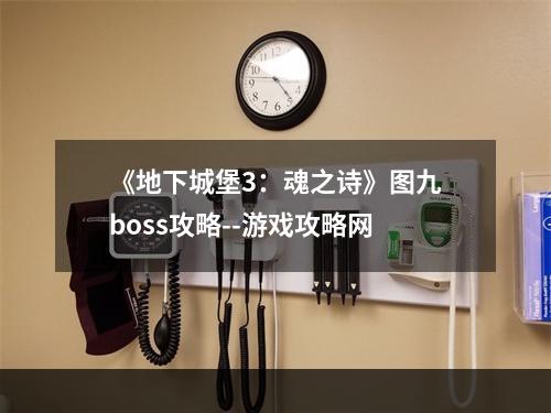 《地下城堡3：魂之诗》图九boss攻略--游戏攻略网