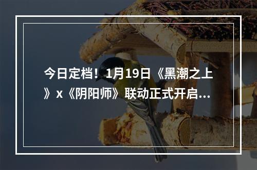 今日定档！1月19日《黑潮之上》x《阴阳师》联动正式开启--游戏攻略网