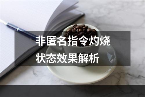 非匿名指令灼烧状态效果解析