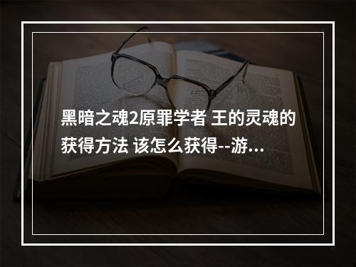 黑暗之魂2原罪学者 王的灵魂的获得方法 该怎么获得--游戏攻略网