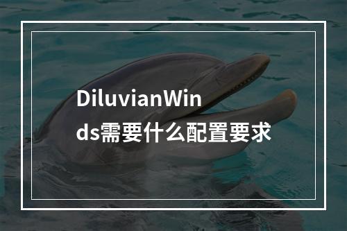 DiluvianWinds需要什么配置要求