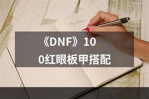 《DNF》100红眼板甲搭配