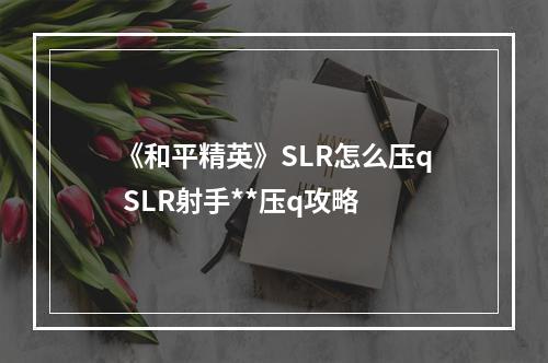 《和平精英》SLR怎么压q SLR射手**压q攻略