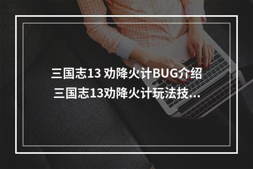 三国志13 劝降火计BUG介绍 三国志13劝降火计玩法技巧