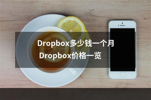 Dropbox多少钱一个月 Dropbox价格一览