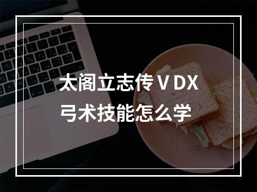 太阁立志传ⅤDX弓术技能怎么学