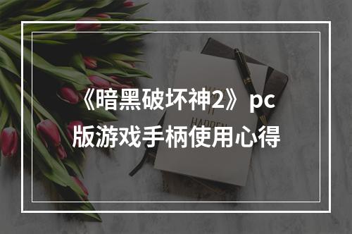 《暗黑破坏神2》pc版游戏手柄使用心得