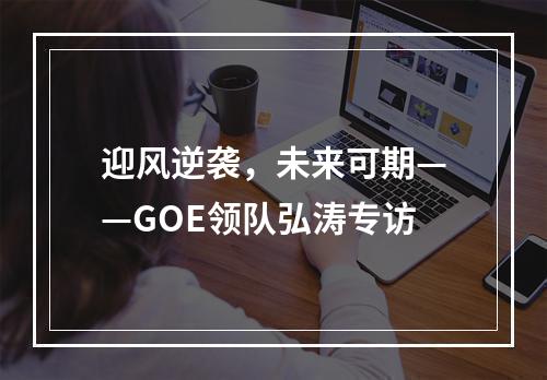 迎风逆袭，未来可期——GOE领队弘涛专访