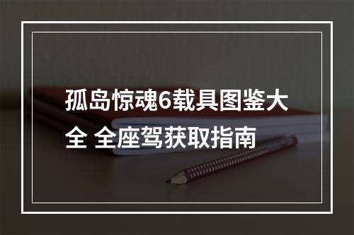 孤岛惊魂6载具图鉴大全 全座驾获取指南