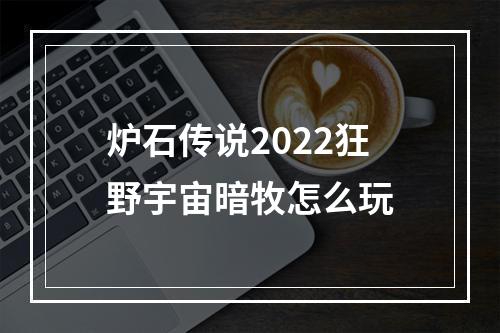 炉石传说2022狂野宇宙暗牧怎么玩