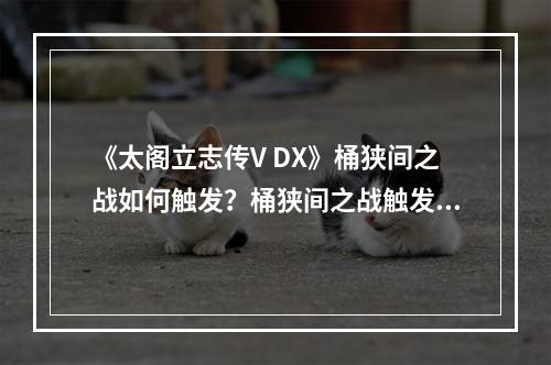 《太阁立志传V DX》桶狭间之战如何触发？桶狭间之战触发条件分享