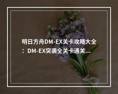 明日方舟DM-EX关卡攻略大全：DM-EX突袭全关卡通关攻略[多图]