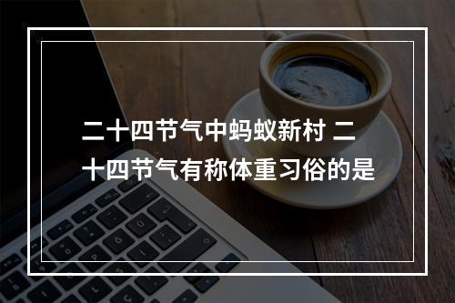 二十四节气中蚂蚁新村 二十四节气有称体重习俗的是