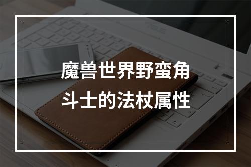 魔兽世界野蛮角斗士的法杖属性