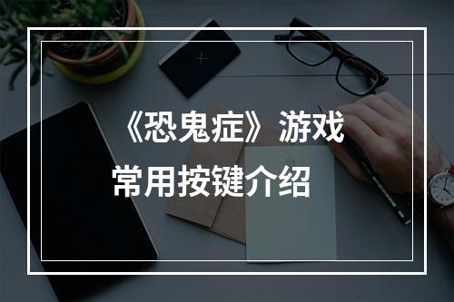 《恐鬼症》游戏常用按键介绍